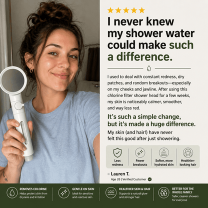 NurraFlow™ Dual Filter Showerhead